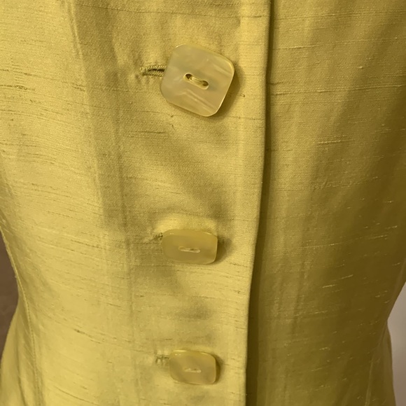 Vintage Dana Buchman Silk Button Dress - Picture 4 of 11